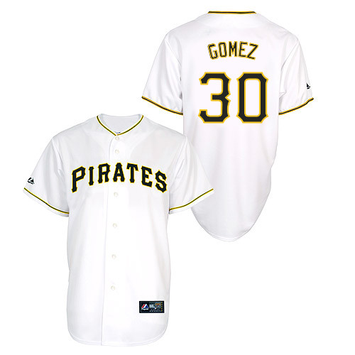 Jeanmar Gomez #30 Youth Baseball Jersey-Pittsburgh Pirates Authentic Home White Cool Base MLB Jersey